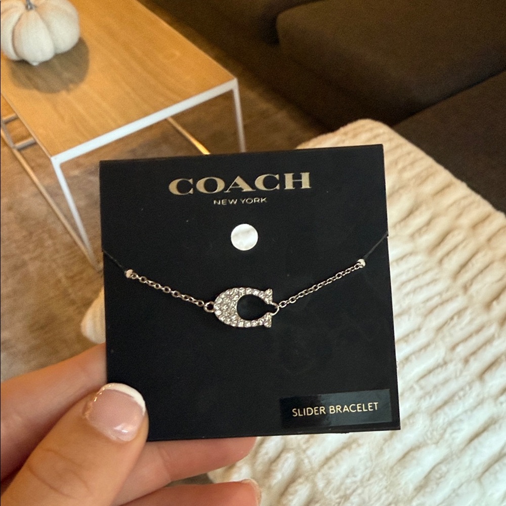 Coach Silver C Logo Bracelet